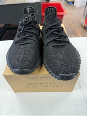 Yeezy 350 BOOST in Black and Red